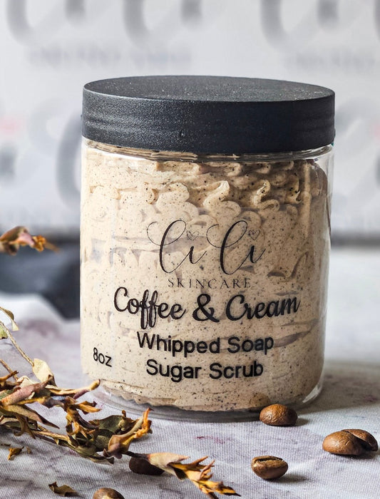 Coffee & Cream Exfoliating Whipped Soap