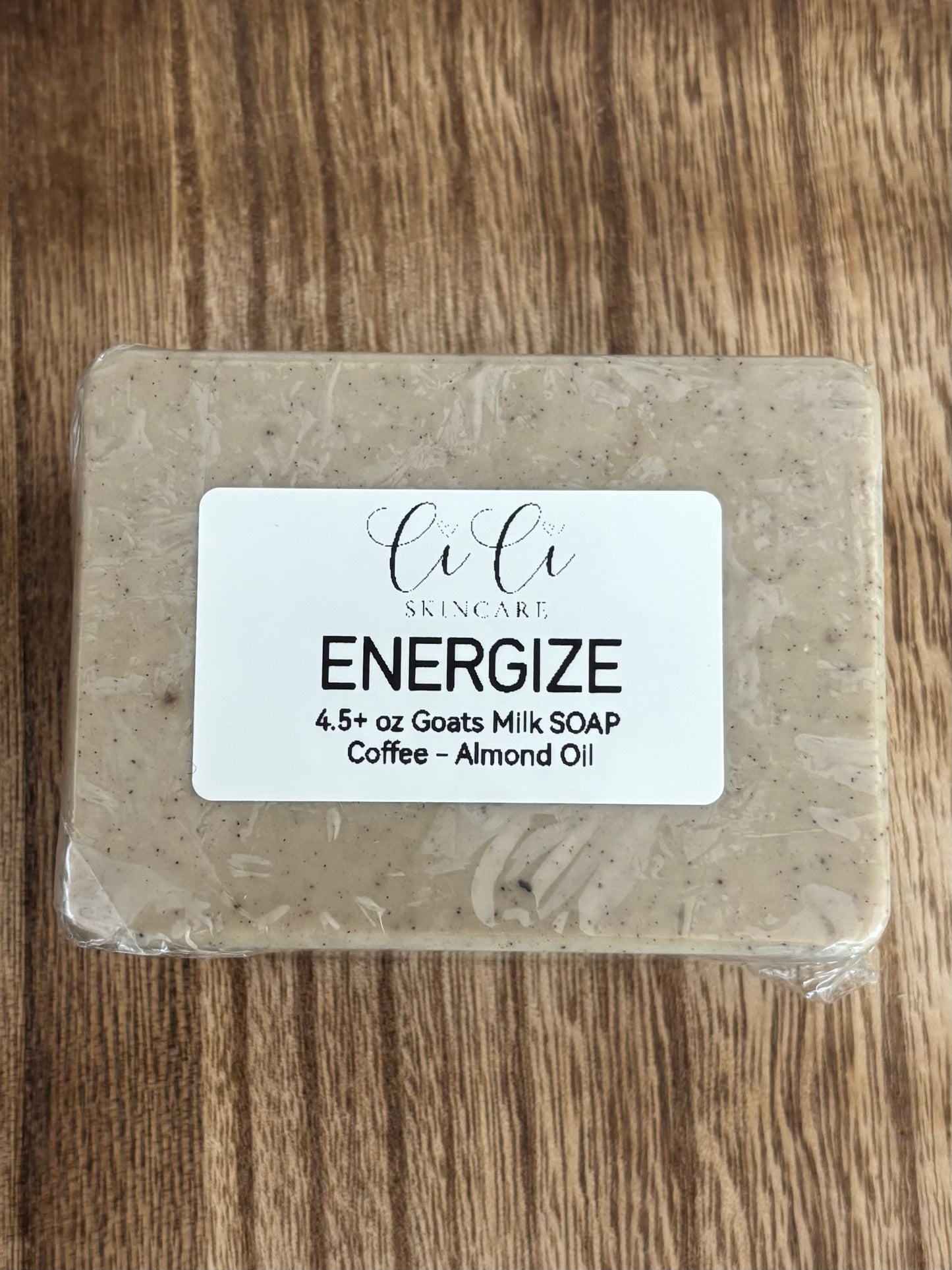 Energize- Coffee & Almond Oil Goat Milk Soap