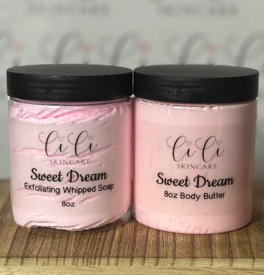 Sweet Dream Exfoliating Whipped Soap & Body Butter Set